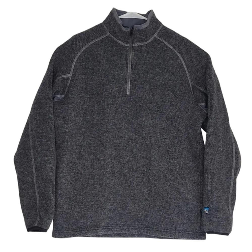 Kuhl Thor 1/4 Zip Pullover Performance Layer Gray ThermoKore Size M Mens